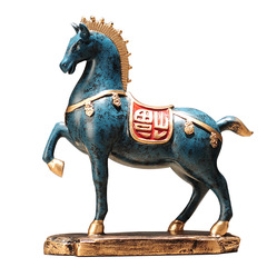 5ZV7馬擺件客廳玄關工藝品房間辦公室桌裝飾擺設公司喬遷新店開業