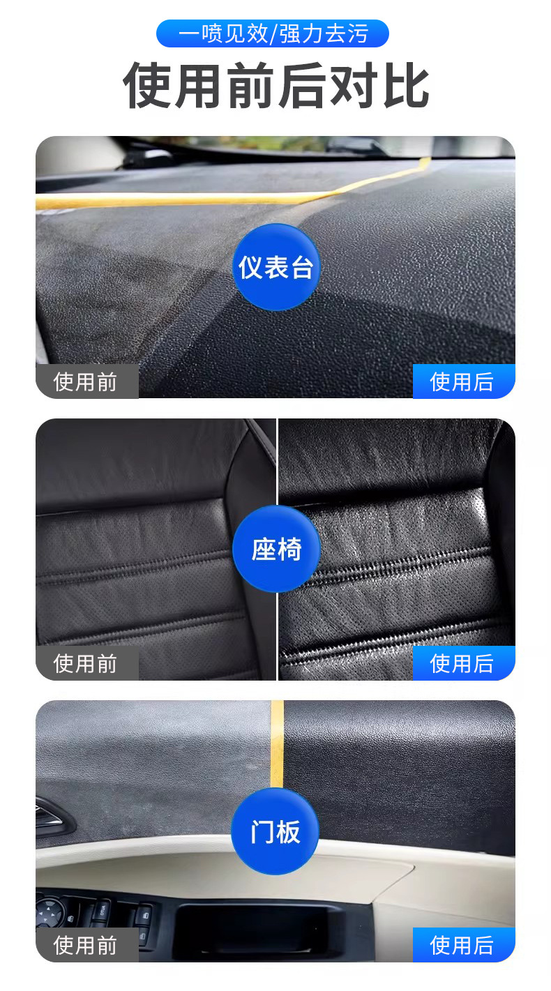 Oem Customized Car Beauty Polish, Car Wax, Leather Dashboard Plastic Refurbishment Agent, Liquid Dashboard Wax