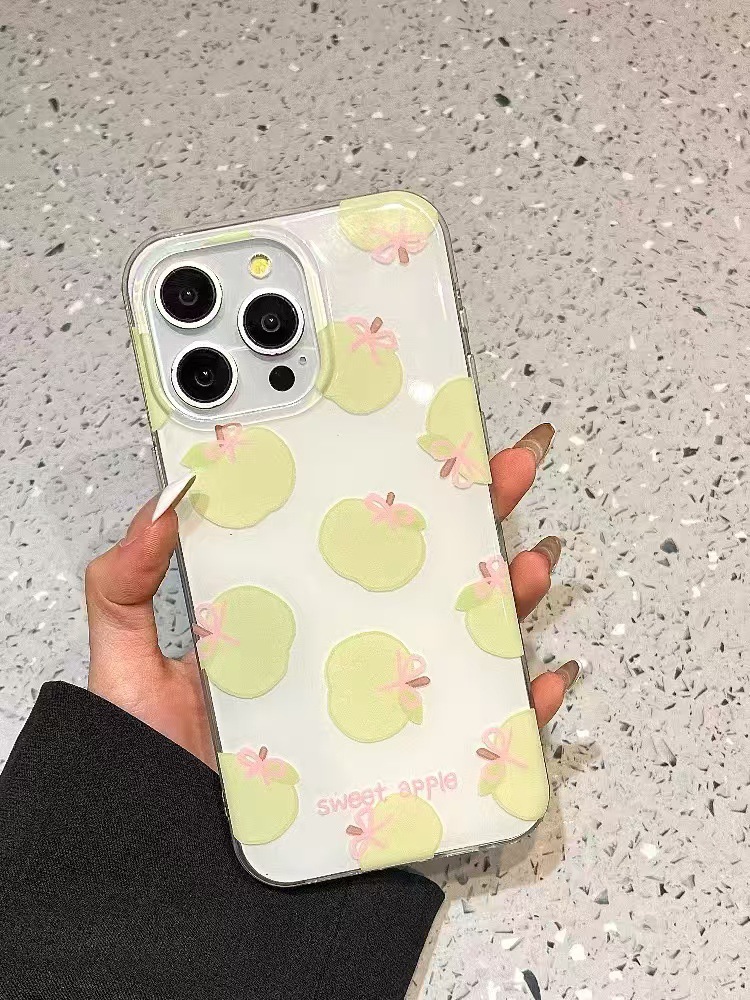 Verano dopamina manzana tomate para iPhone 15ProMax funda para teléfono móvil 16Pro pareja 14/13 mujer