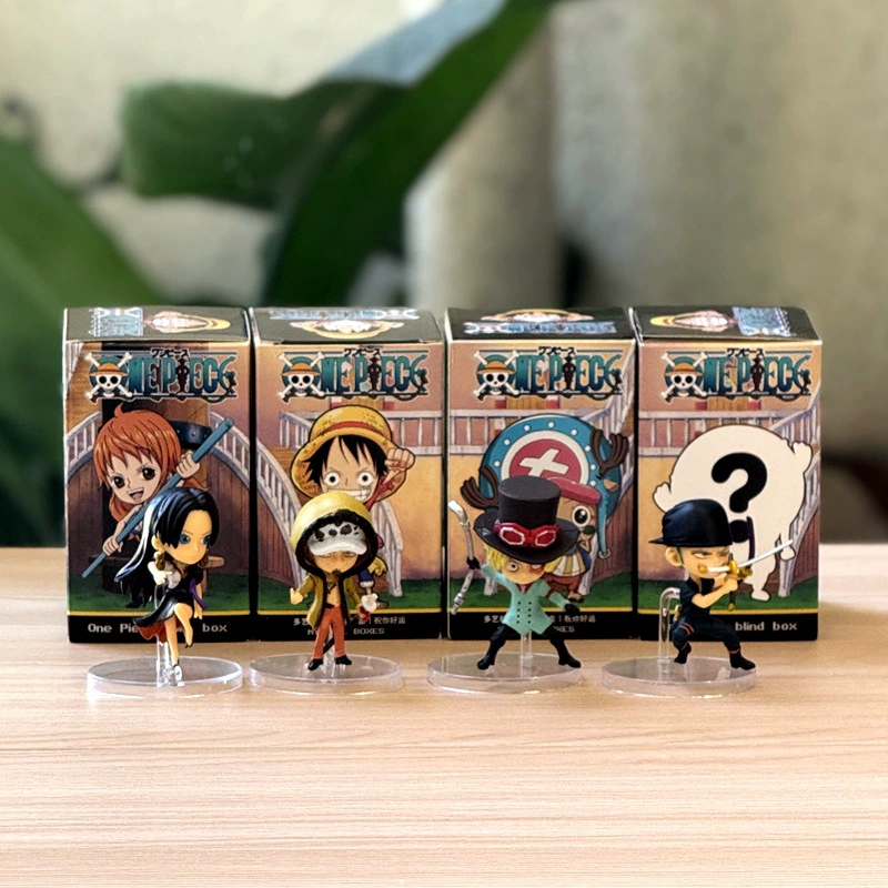 One Piece theatrical version 8 hand model Лuffy Чоппер Zoro кукла украшение мультфильм анимационная игрушка blind box