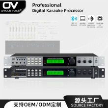 跨境专业数字音频效果器ktv演出舞台蓝牙mp3录音混响防啸叫混音器