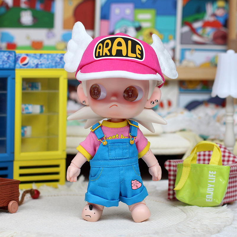 20cm Gazi Sister Doll Clothes Cross-Strap Pants Set Zsiga's Dream Place 1/8 Gingerbread Man Doll Clothes