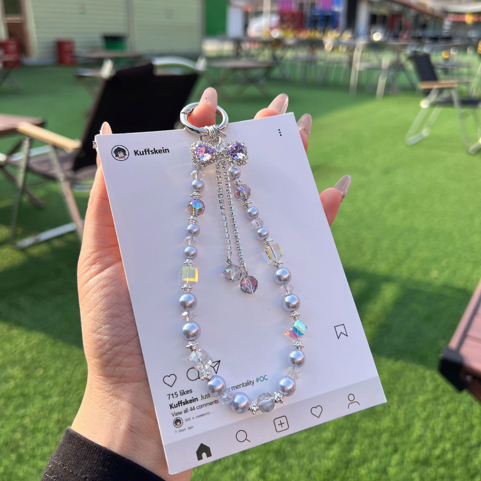 Ligero lujo rhinestone bowknot cadena de teléfono móvil colgante de cristal cadena de muñeca joyería mujer alta sensación cordón de teléfono móvil