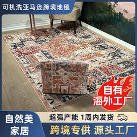 跨境高低绒地毯可折叠水洗地毯家用沙发卧室布底机洗防滑吸水脚垫