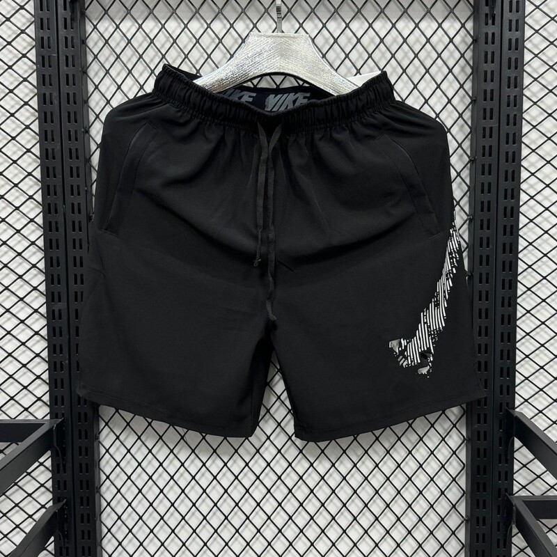 Trendy brand big LOGO sports casual shorts zipper pocket quick-drying men's outdoor shorts manufacturers wholesale