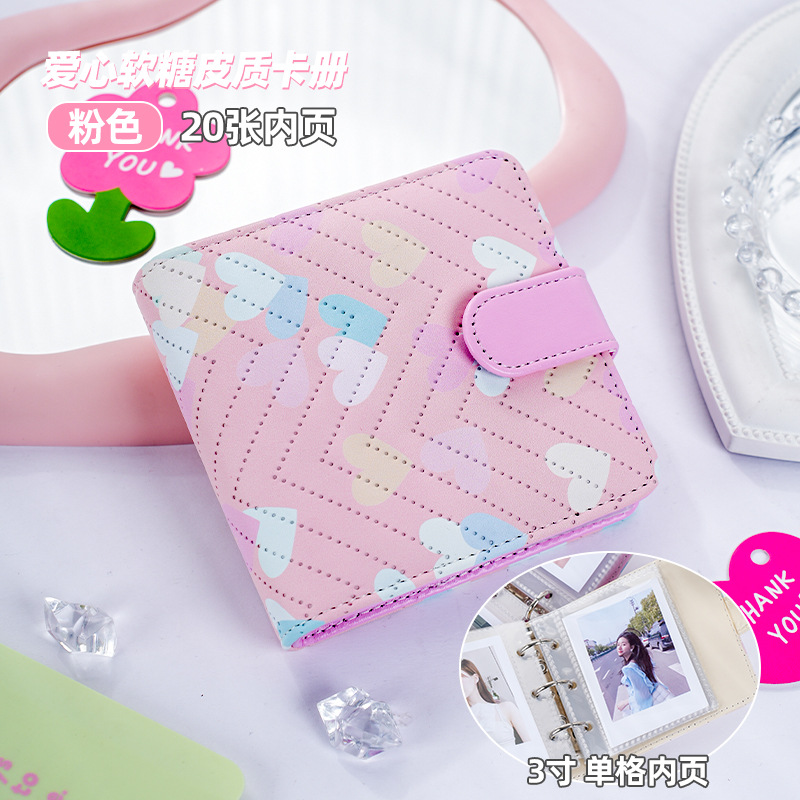 Wewu Love Fudge Candy One Palace Geca Book Little Fresh Little Card Star Polaroid Book de almacenamiento Mini álbum de mascotas