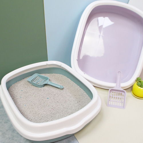 Amazon Cat Litter Box Semi-enclosed Cat Litter Box Cat Toilet Extra Large Anti-Splash Cat Supplies Comes with a Cat Litter Scoop