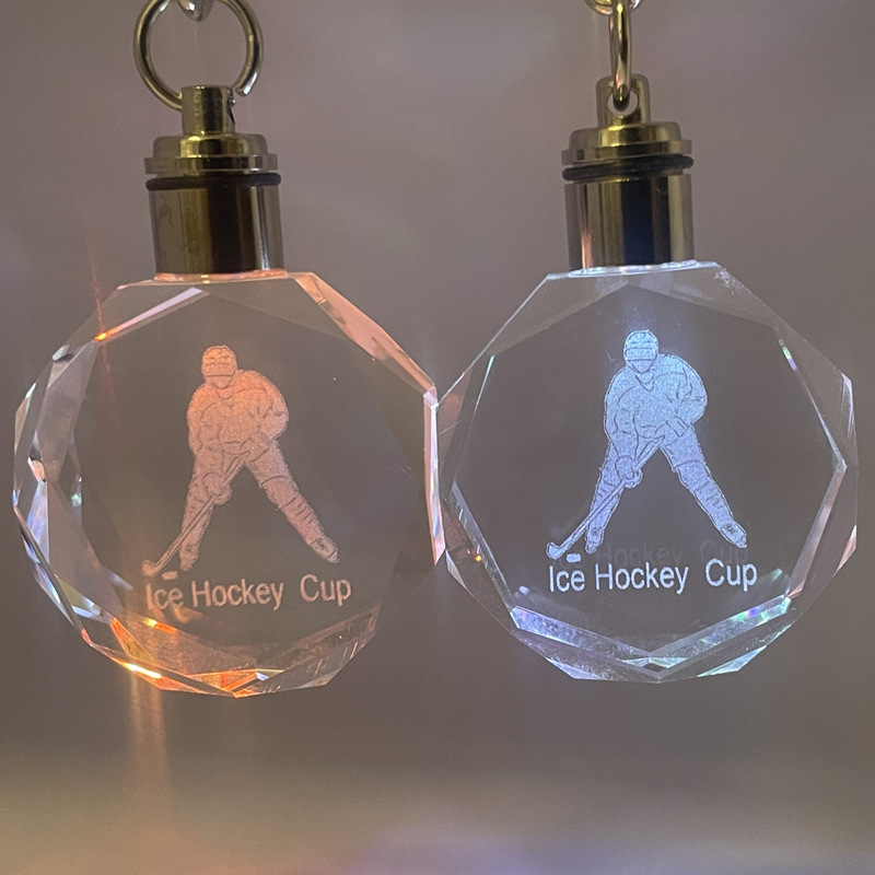 Ice Hockey Keychain Accessories Personalized Pendants Ready-Made Wholesale Ice and Snow Sports Pendants Party Ice Hockey Game Keychains