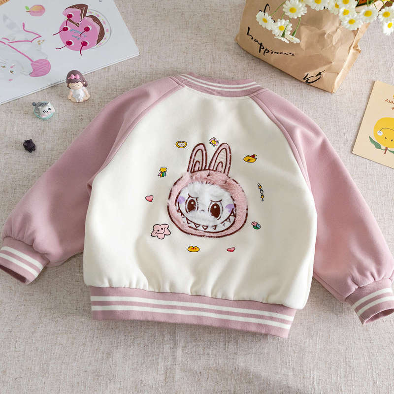 Girls' Outwears Autumn Clothes 2025 New Kidsren's Style Jackets Tops Baby Spring and Autum Baseball Uniforms Outer Clothes