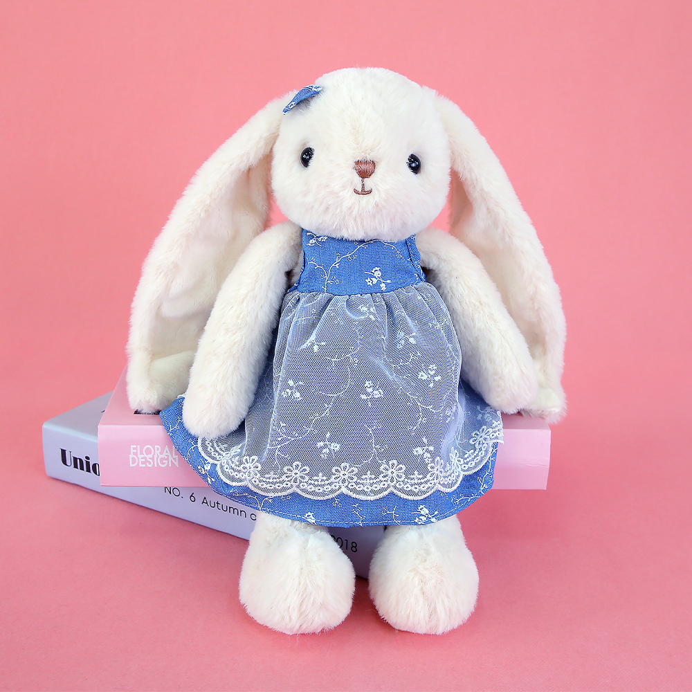 Muñeca de Peluche Conejo de Orejas Caídas de Terciopelo de Cristal, Algodón PP para Niños