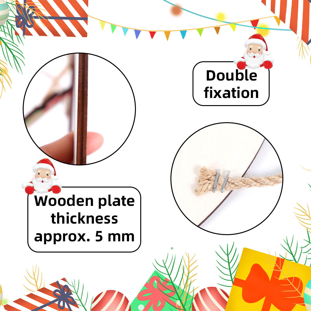 Neuer Anhänger für Partydekoration, Atmosphärenanordnung, Holztürbehang, Cartoon-Hängedekoration_voghion.com