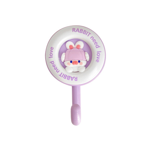 Creative Girl Cartoon Student Dormitory Bathroom No Punching and Traceless Sticky Hook Basin Clip Manufacturer Wholesale