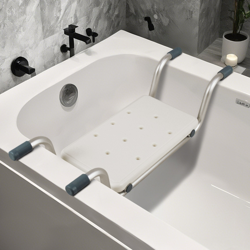 Bathtub Seat Rack Aluminum Alloy Non-Slip Bath Stool Elderly Pregnant Women and Kidsren Bathroom Chair Bathtub Seat