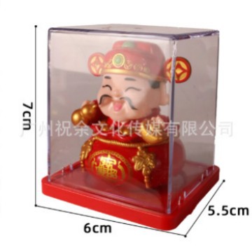 2 pulgadas solar automática seña mini gato de la suerte oficina escritorio decoración del coche decoración artesanía de plástico