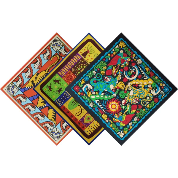 Pure cotton digital print square scarf, hip-hop street dance outdoor cycling headscarf, decorative face scarf and neck scarf