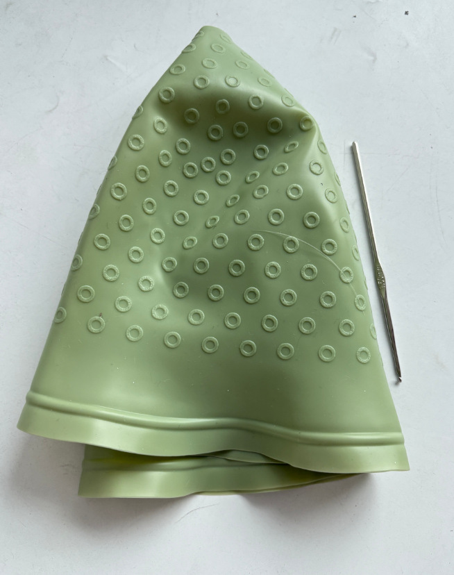 Sombrero de tinte de silicona, sombrero de tinte especial para peluquería, gorro de tinte de aceite para hornear, cinturón de color, aguja de tinte, herramienta de peluquería para el hogar image 14