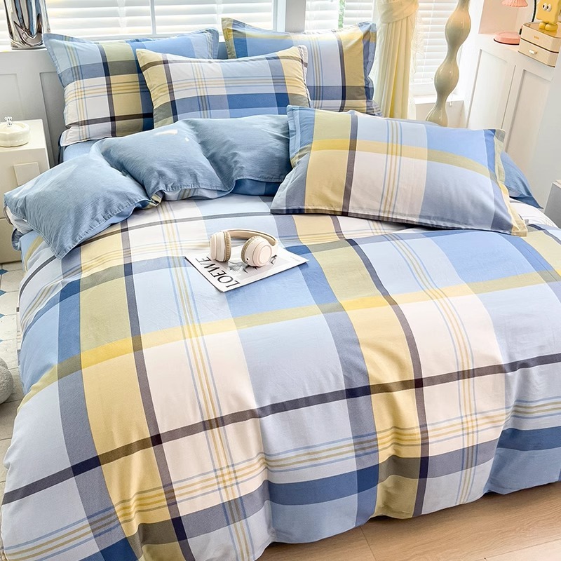 Funda de edredón gruesa de una sola pieza de algodón 100 funda de edredón de dormitorio de estudiantes 150x200x230 individual doble 1.2m niñas