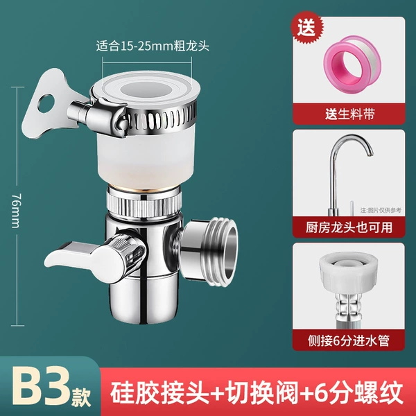 Model B3: 1/2 water valve with 6-point threaded interface