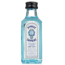 洋酒酒版 孟買藍寶石金酒50ml 小酒版玻璃瓶雞尾酒蛋糕烘焙裝飾