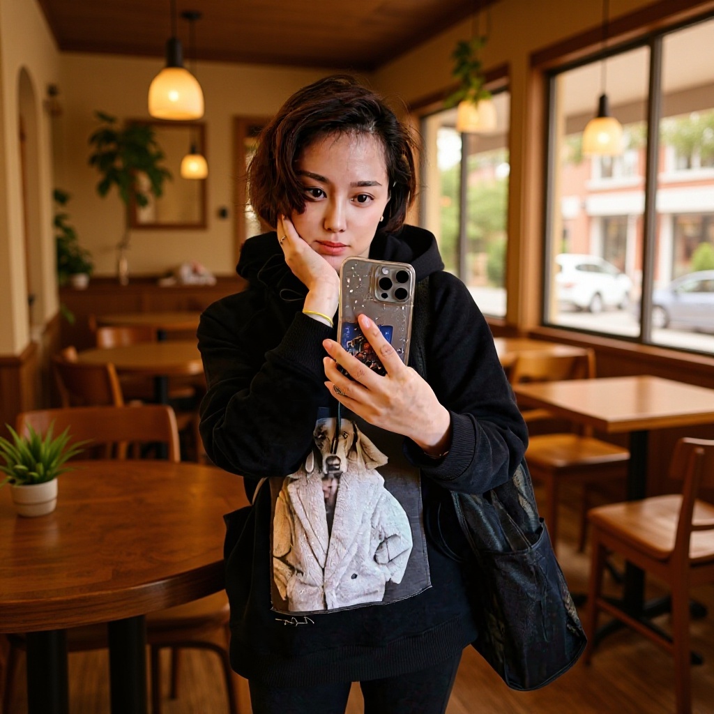 2025max 魏玛猎犬连帽卫衣女士卫衣贴布印花刺绣欧重磅纯棉上衣