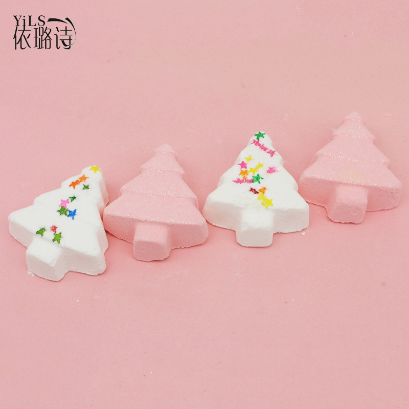 christmas tree Explosion salt essential oil Balls Christmas gift Bath Bath ball bathtub Bubble Ball Exfoliator Salt