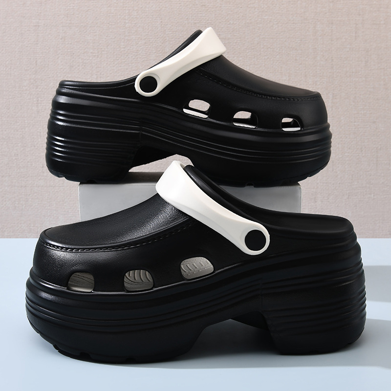 Zapatos de verano para mujeres con una base gruesa y antideslizante, zapatillas transpirables, EVA multifuncional, antiolor y desgaste, zapatillas de playa