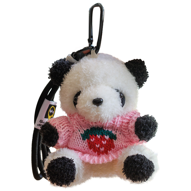 かわいい成都ジャイアントパンダペンダントセーターパンダペンダントクマバッグキーホルダーぬいぐるみ人形女の子