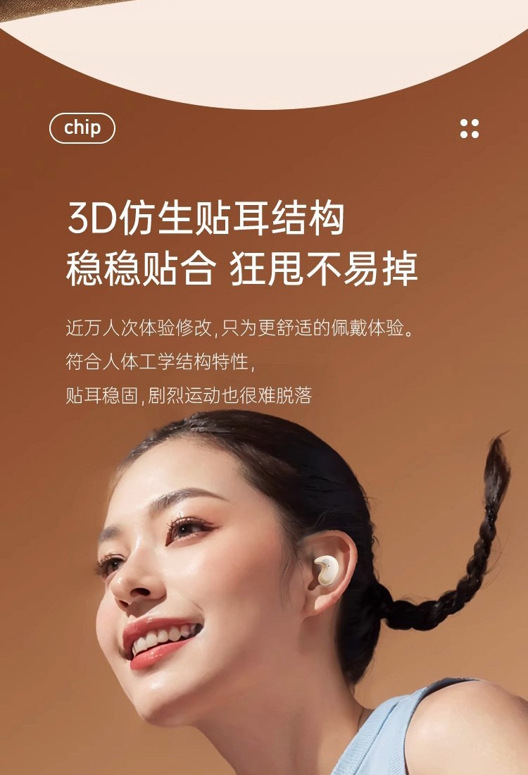 Cross-Border Earphones 2025 New Model Berlin Sound In-Ear Bluetooth Earphones Comfortable Long-Wearing Invisible Mini Earphones