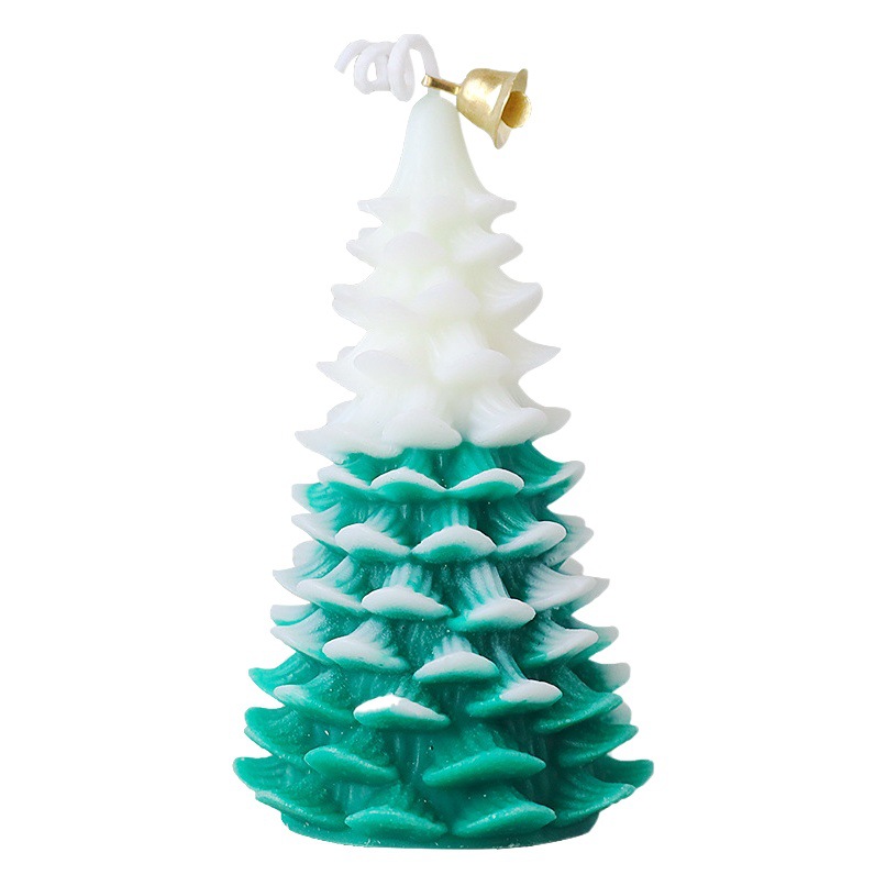 Vela de Navidad creativa Fragancia hecha a mano Regalo de mano Candles Decoración de velas de aromaterapia en forma de árbol de Navidad