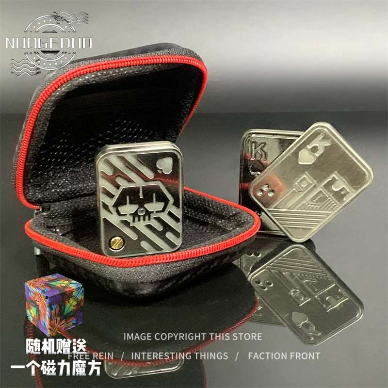 EDC игрушка для снятия стресса — магнитная металлическая карточка-монета высокого усилия, карманный фиджет