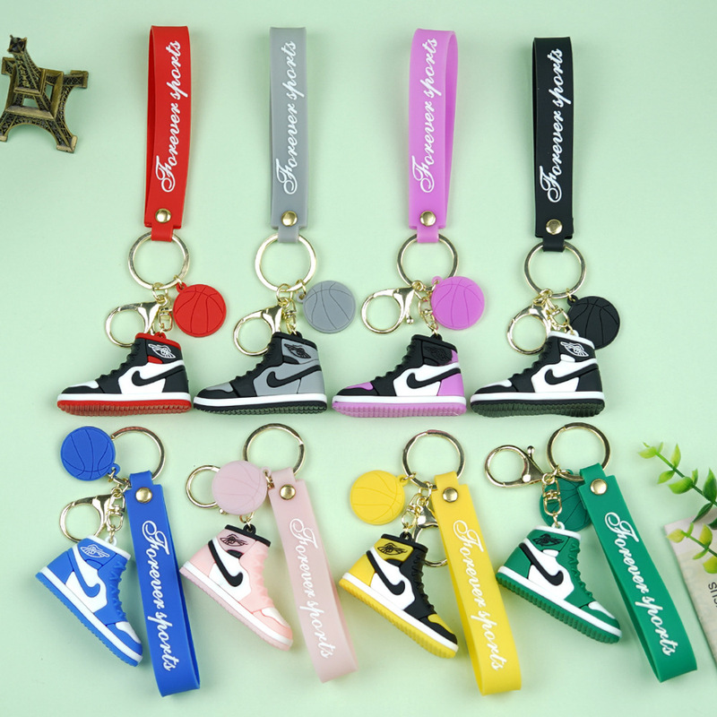 Fashion Trendy Men and Women Couple Sneakers Nike Aj Stereo Key Chain Pendant Car Key Chain Creative Small Pendant