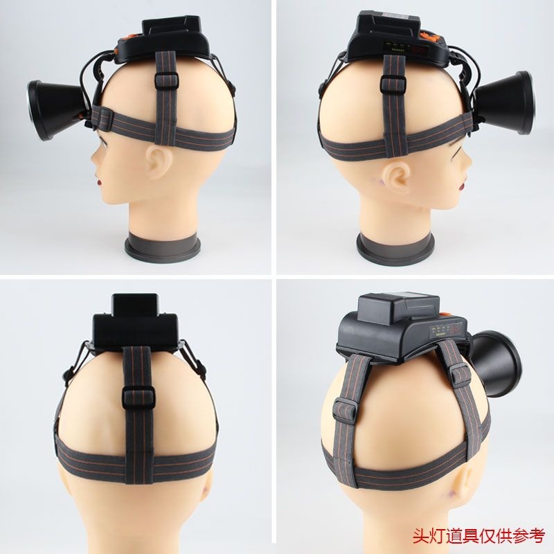 Thickened elastic strap for headlamp, three-section headlamp strap, high elasticity, adjustable size, durable
