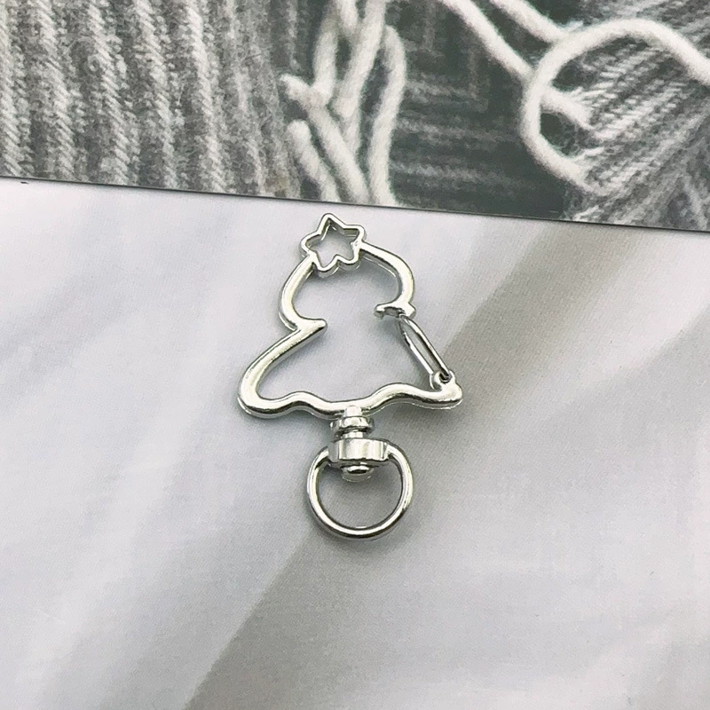 Small bell, rotating keychain, metal accessory with accessories handmade