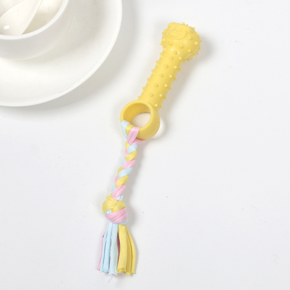 Tubo de tela para perro amarillo, 35g, aproximadamente 18cm.