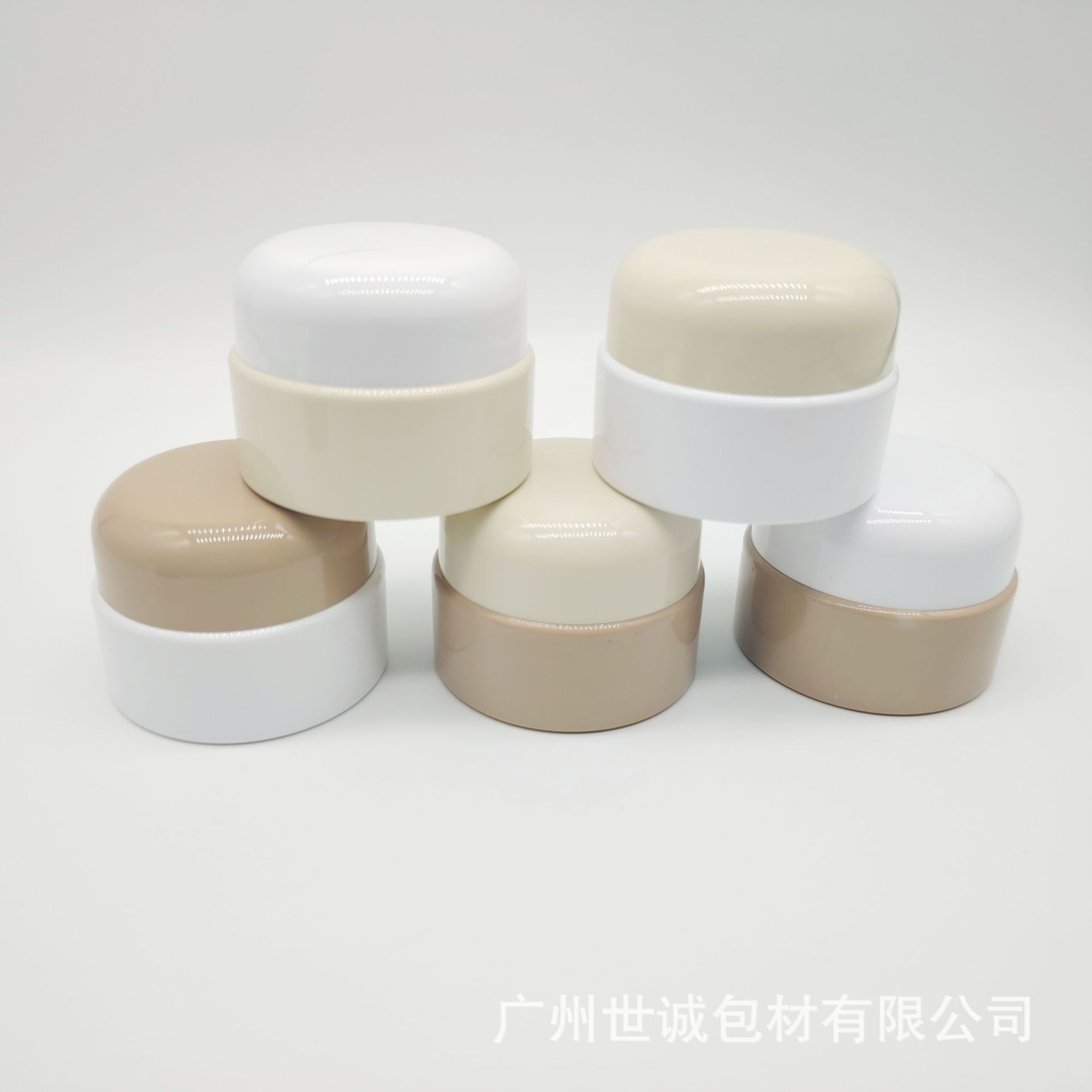 现货10克圆瓶膏霜瓶化妆品小样分装瓶罐 5g日式拉丝甲油胶瓶罐