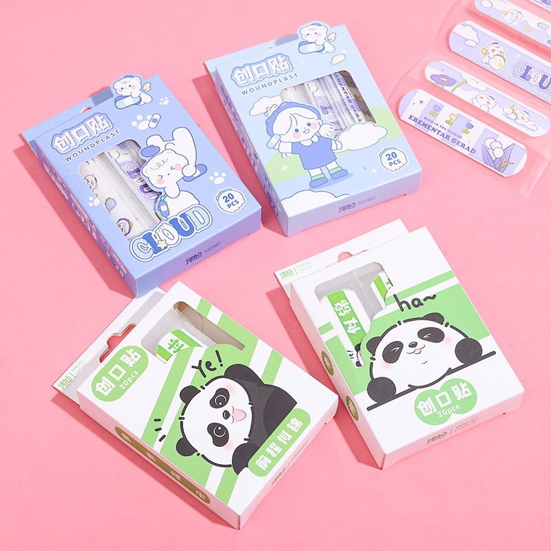 Cartoon Band-Aid20 Pieces In ABox Cute Girly Portable Hemostatic Beauty Bandage Student Home OKBandage