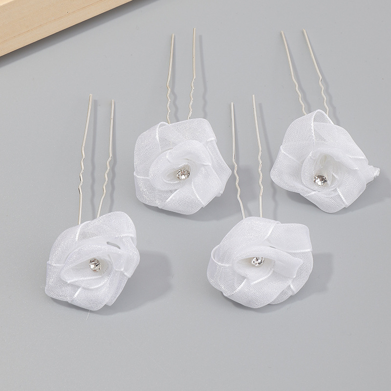 Fashion Single Diamond U-shaped Hairpin display picture 5