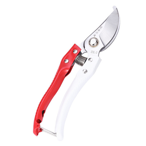 Red and white gardening scissors pruning shears fruit picking shears pruning shears flower shears pruning shears fruit branch shears garden shears flower branch shears