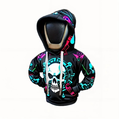 Car Accessory – Sürətlər qutusu və əl tormozu başlıqları - white-skull