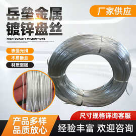 冷镀锌圆盘镀锌铁丝镀锌丝Q195热镀锌盘丝软细铁丝钢丝扎丝细丝