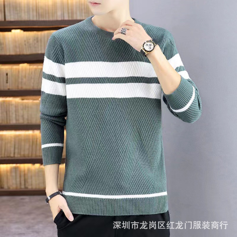 2022 Autumn and winter new stylish thick pullover sweaters for men and warm wool sweaters, wholesale from foreign trade sources at street stalls pic 24