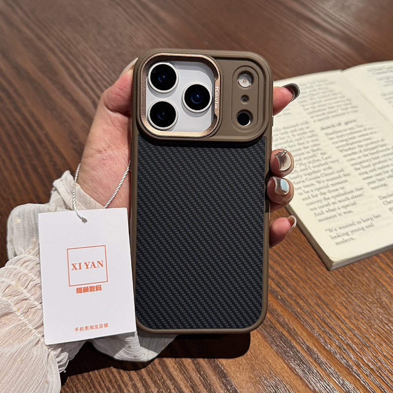 适用苹果17Pro手机壳碳纤维iphone16Promax手机壳磁吸新款创意大视窗15Pro镜头保护壳肤感男14PM手机套13外壳|undefined