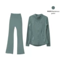 Mystic Green Flared Set