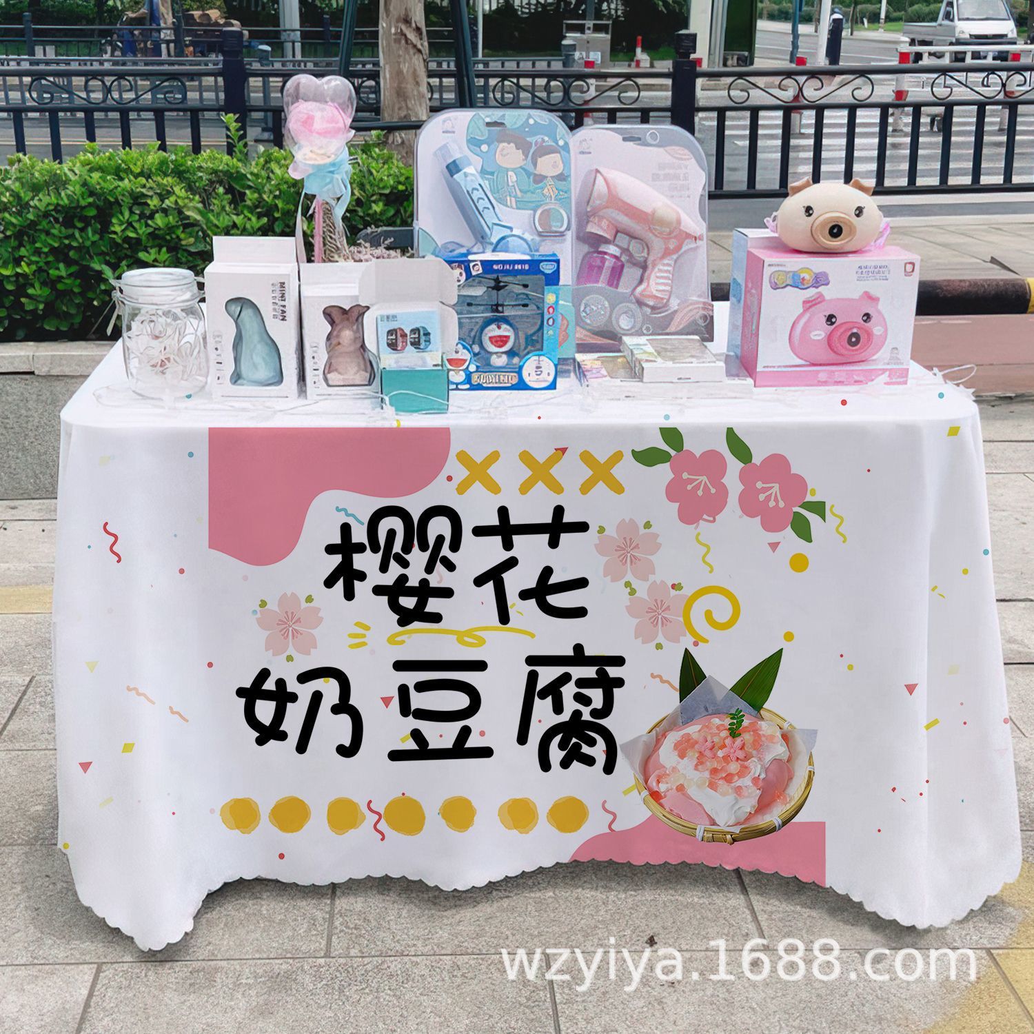 Mantel de tofu con leche de cerezo