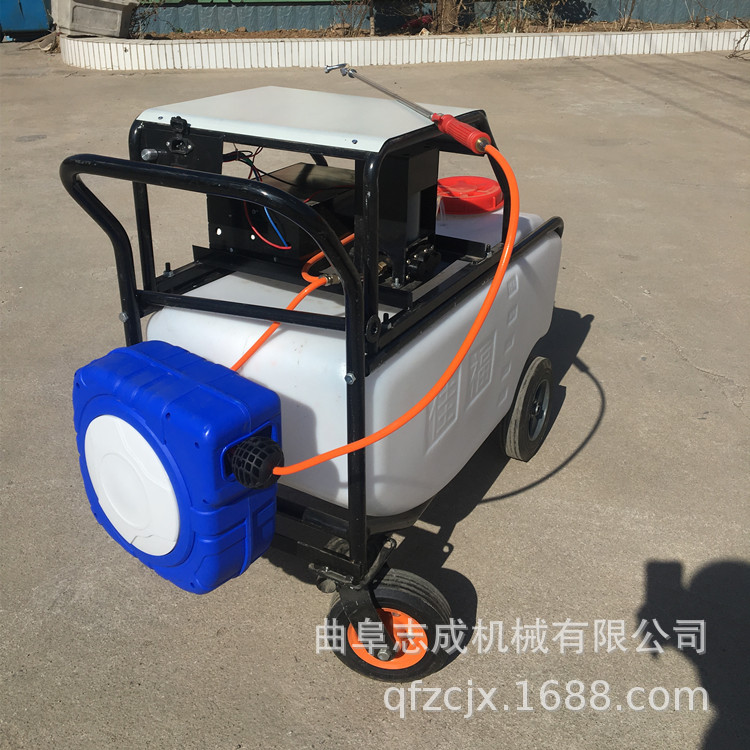自动卷管打药机 高压远射程打药机养殖场消毒喷雾器厂家促销