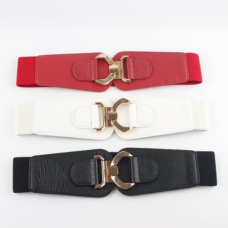 Women's European and American Simple Retro Decorative Down Jacket Sweater with dress Coat PU Waist Seal