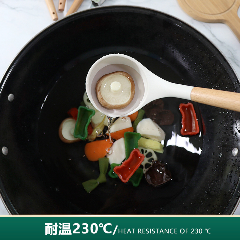 Cuchara de sopa de espátula de silicona transfronteriza Juego de 33 piezas sartén antiadherente resistente a altas temperaturas Espátula de silicona Juego de utensilios de cocina de silicona en stock al por mayor