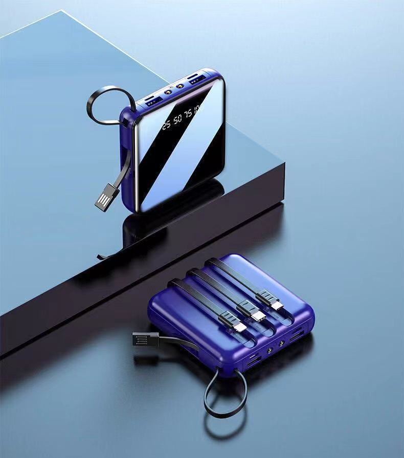 Al por mayor Mini auto-Banco de energía con cable 20000 mA gran capacidad de energía móvil regalo personalizado logotipo patrón