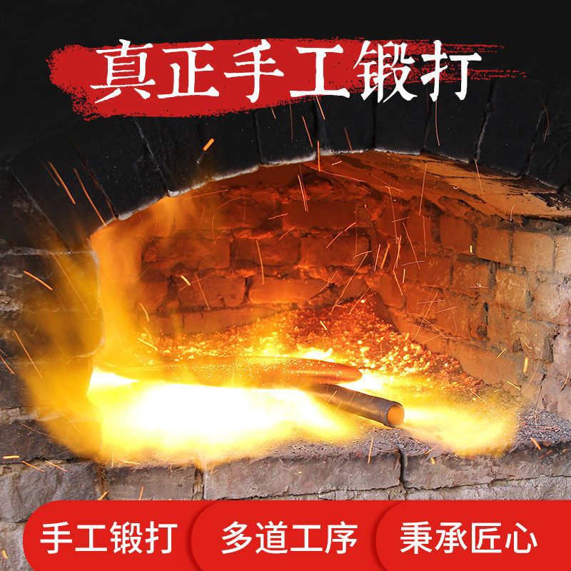 Auténtica olla de hierro hecha a mano de Zhangqiu, bandeja oficial de la olla sin recubrimiento antiadherente, filete de omelete forjado a mano.