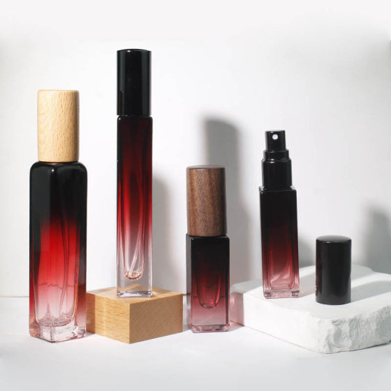 3-15ML Perfume Bottling Gradient High-grade Perfume Spray Bottle Square Glass Empty Bottle Travel Portable Sample Bottle